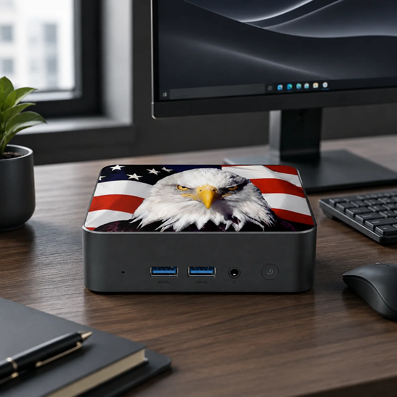 Slim Canada Flag Mini Desktop  - Pc Gaming Mini ulasan dan harga