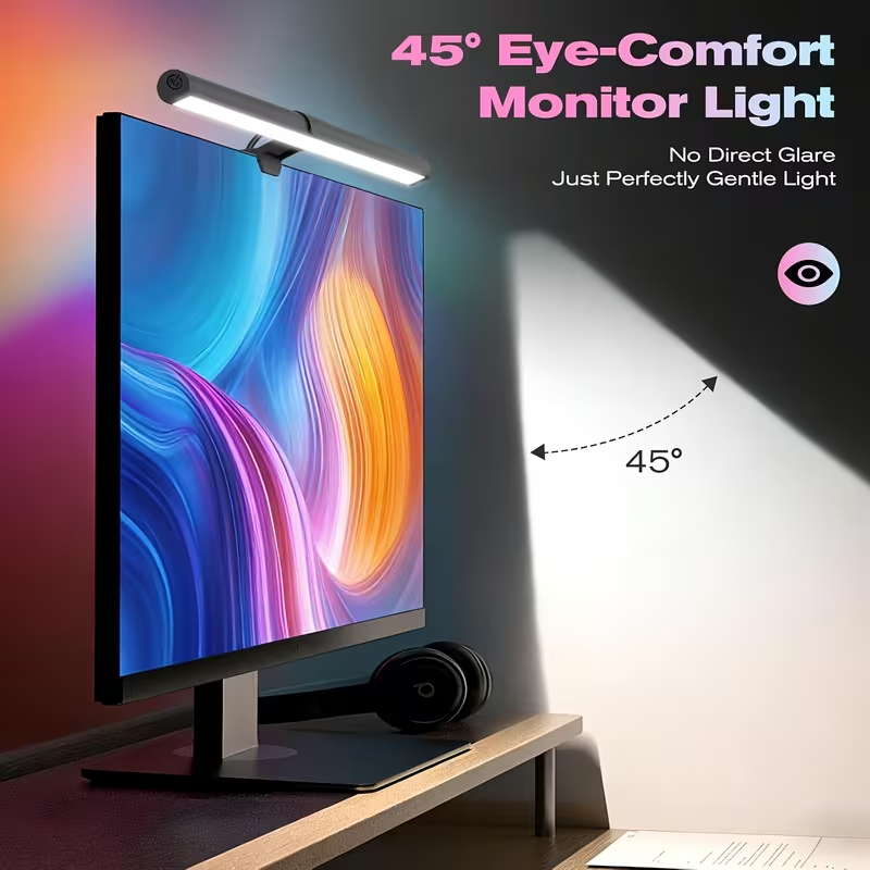 USB Powered LED Monitor Light  - No Rgb Gaming Pc ulasan dan harga