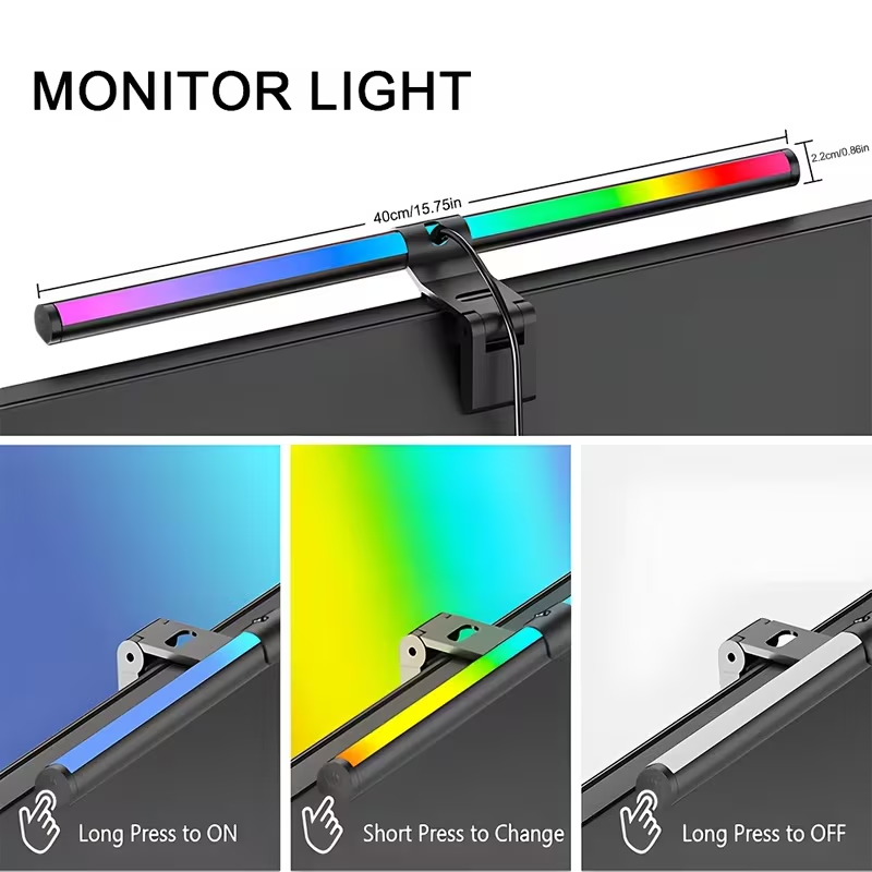 USB Powered LED Monitor Light  - No Rgb Gaming Pc ulasan dan harga