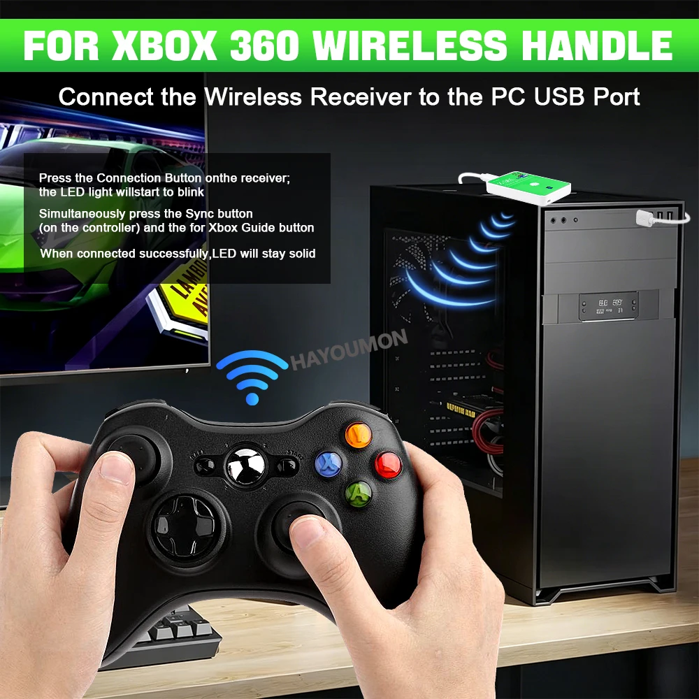 Wireless Gaming Receiver USB C - Pc Gaming Xbox ulasan dan harga