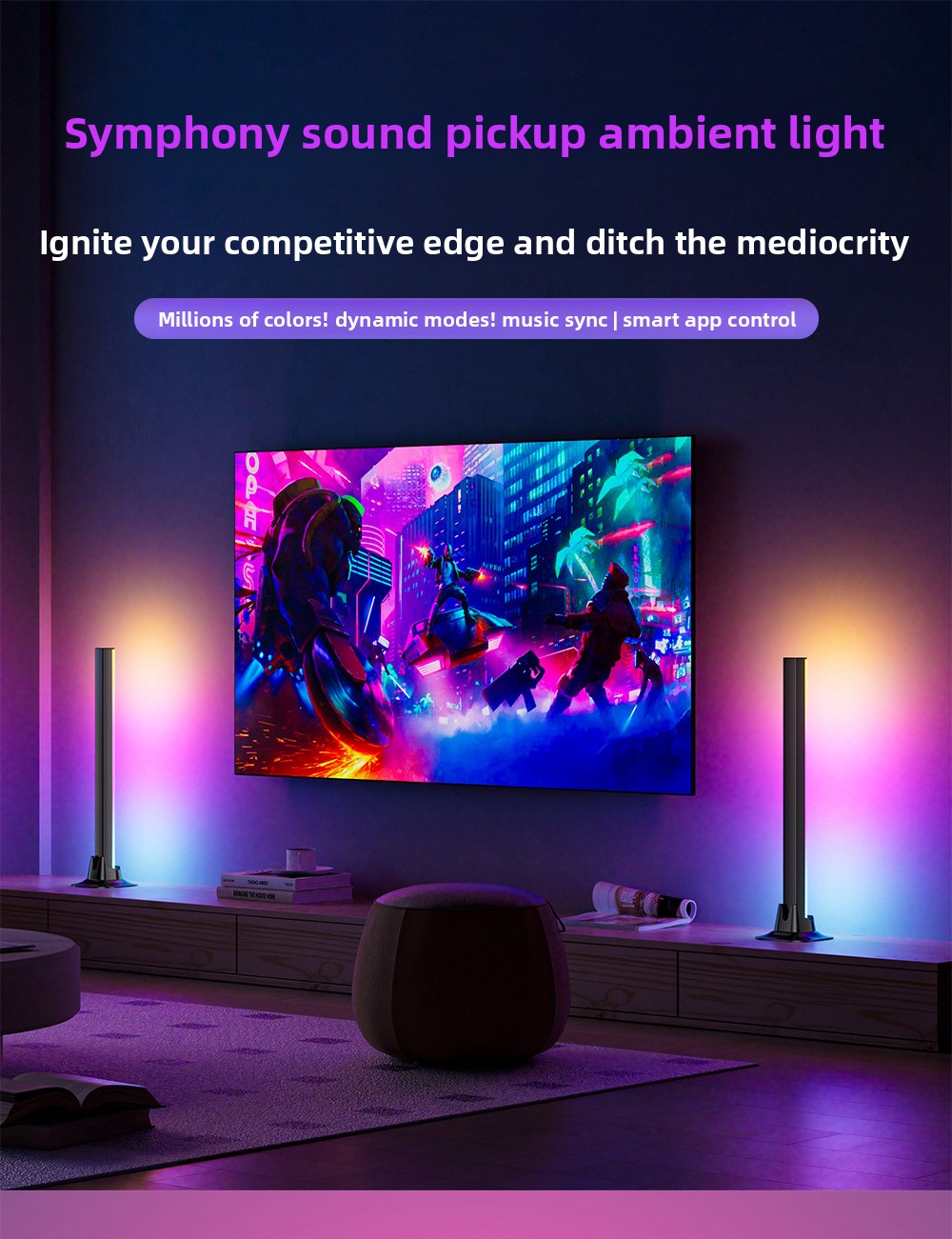 RGB Sound Activated Rhythm Lig - No Rgb Gaming Pc ulasan dan harga