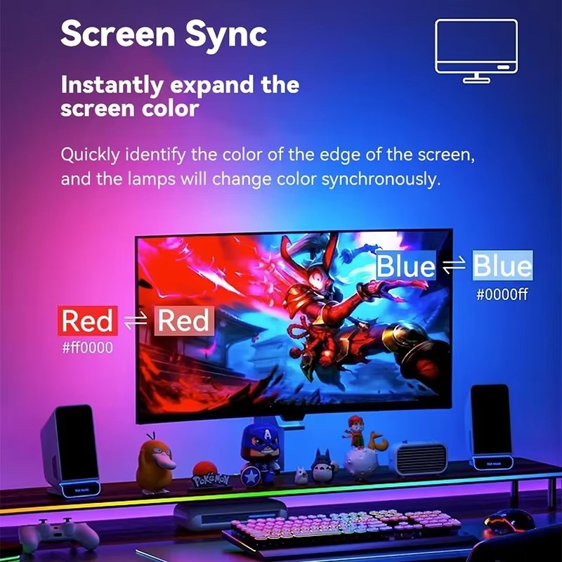 RGB Gaming Lights Strip Monito - No Rgb Gaming Pc ulasan dan harga