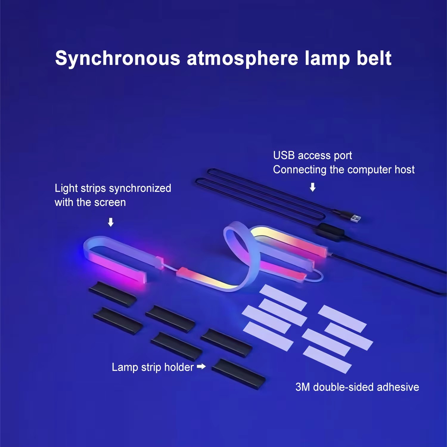 RGB Gaming Lights Strip Monito - No Rgb Gaming Pc ulasan dan harga