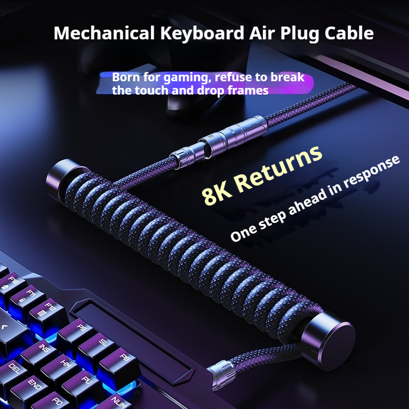 Eary 1.2m Coiled Keyboard Cabl - Pc Gaming Upgrades ulasan dan harga