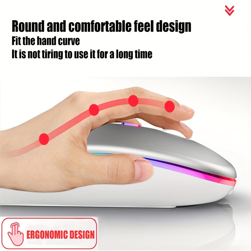 Wireless Mouse RGB Rechargeabl - No Rgb Gaming Pc ulasan dan harga