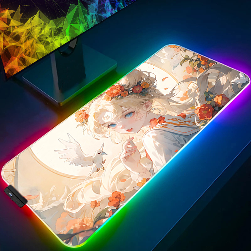 RGB Large Mouse Pad Gamer Keyb - No Rgb Gaming Pc ulasan dan harga