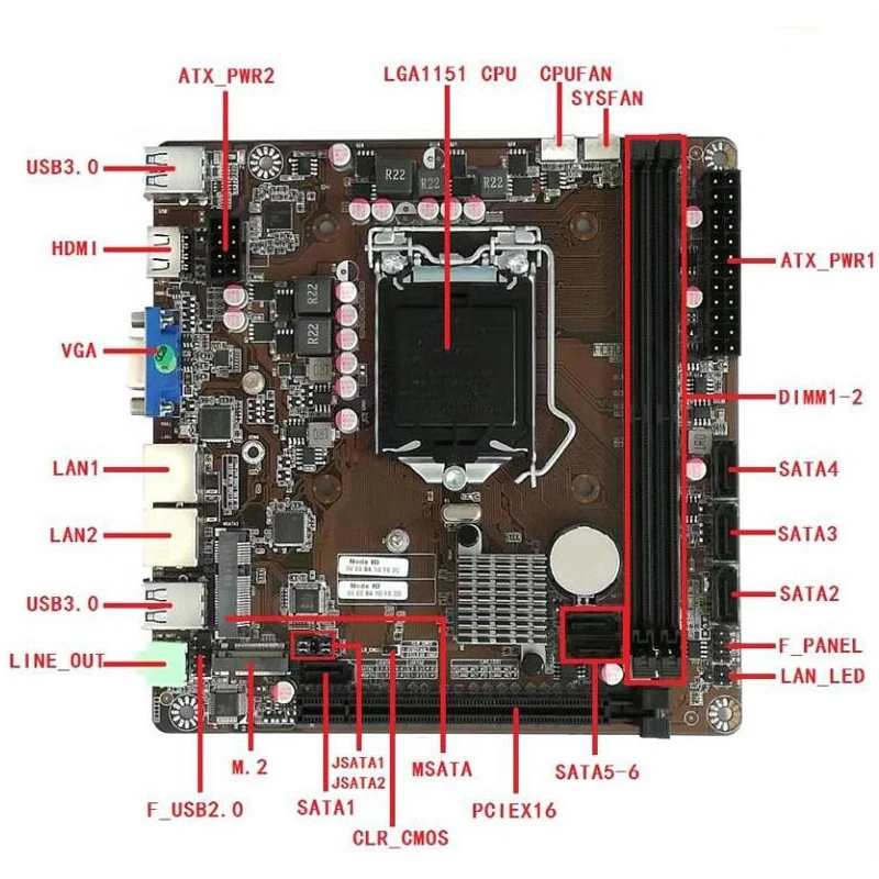 B365 Mini-ITX Motherboard LGA  - Pc Gaming Core I5 ulasan dan harga
