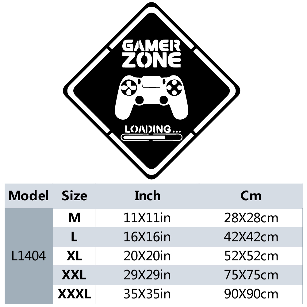 1pc Gamer Zone Door Decal Wall - Pc Gaming Quotes ulasan dan harga