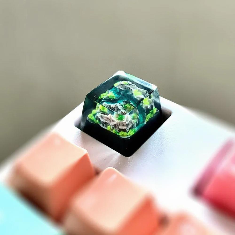 Mountain and Sea Keycaps Artis - No Rgb Gaming Pc ulasan dan harga