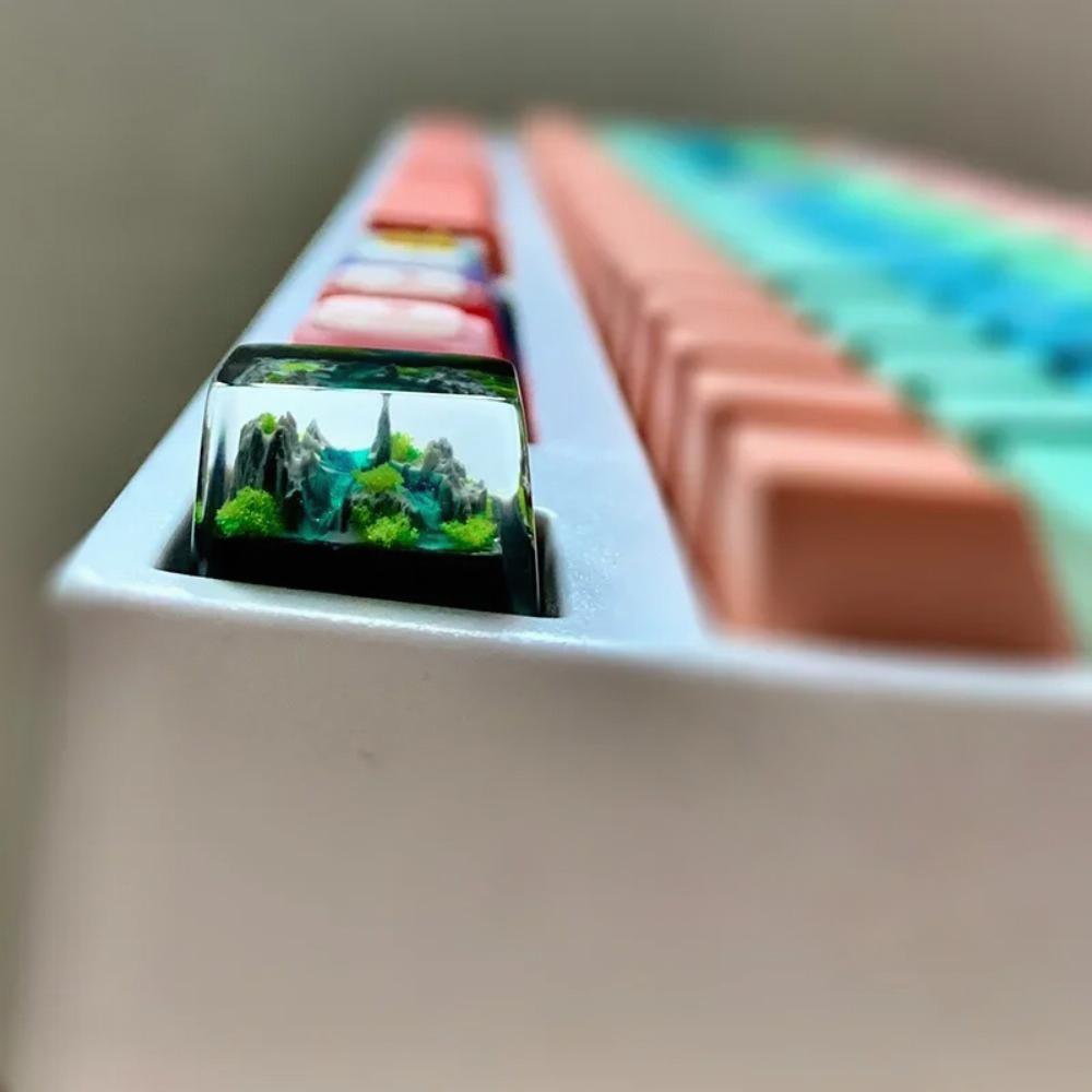 Mountain and Sea Keycaps Artis - No Rgb Gaming Pc ulasan dan harga
