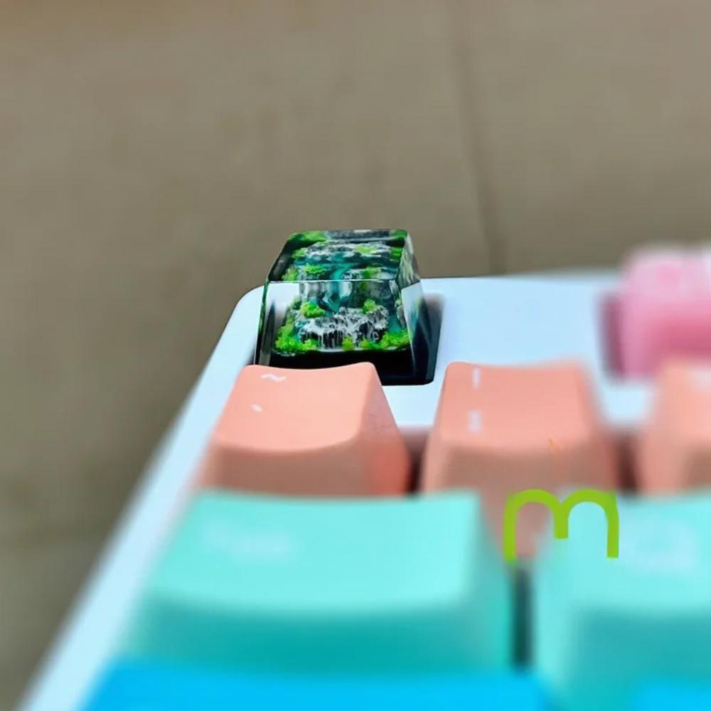 Mountain and Sea Keycaps Artis - No Rgb Gaming Pc ulasan dan harga