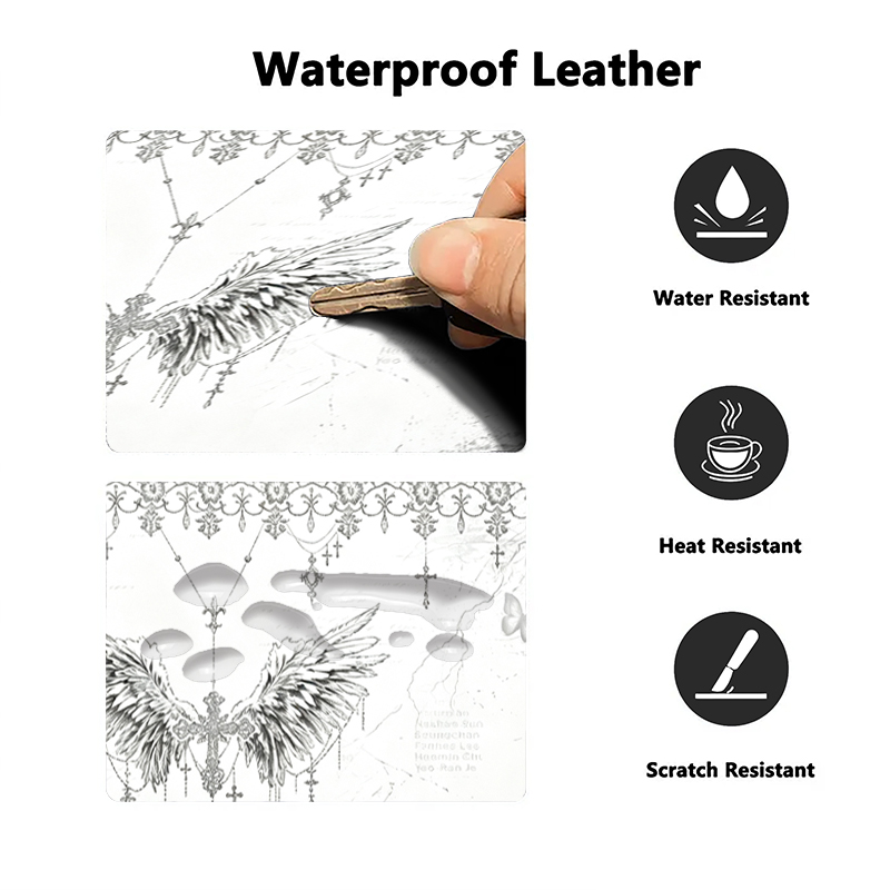 Leather Mousepad Black White A - Pc Gaming Upgrades ulasan dan harga