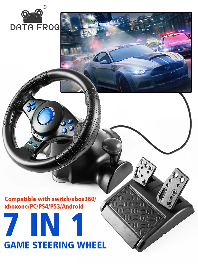 DATA FROG Racing Steering Whee - Pc Gaming Xbox ulasan dan harga