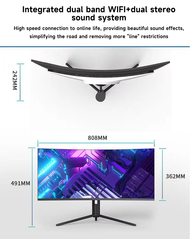 34 Inch 4K Curved Screen Deskt - Pc Gaming Core I5 ulasan dan harga