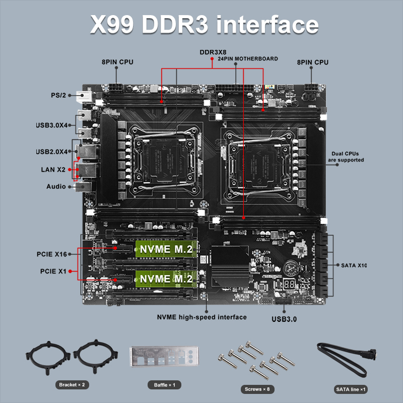 X99 Dual-socket Cpu Motherboar - Pc Gaming Omen ulasan dan harga